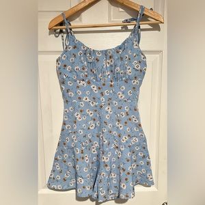 Blue floral romper from SHEIN (size XS or US 2) 💙